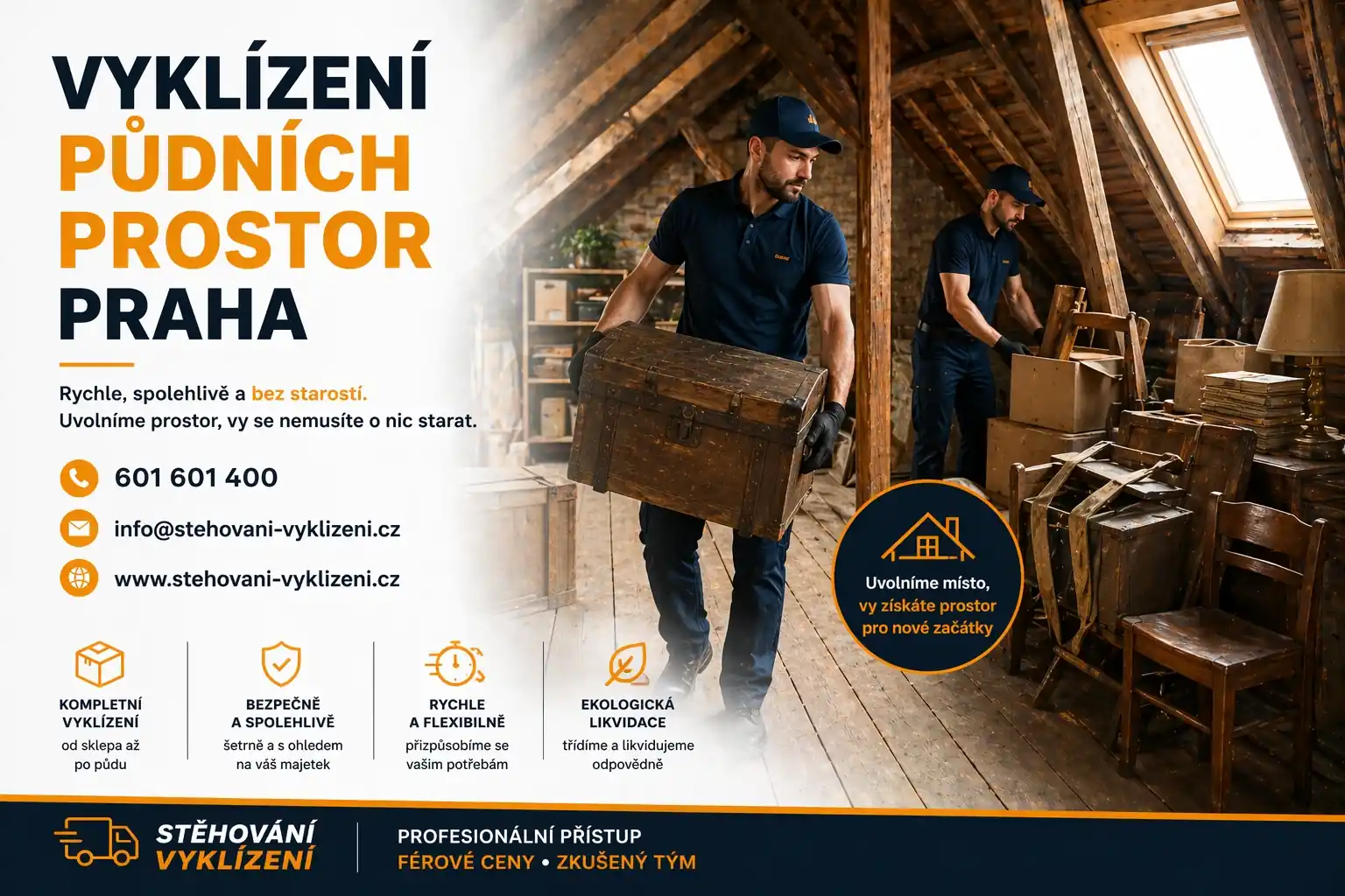 Vyklízení půd Praha